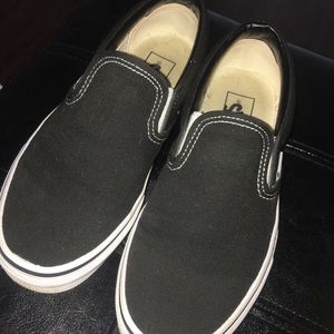 Black Slip On Vans